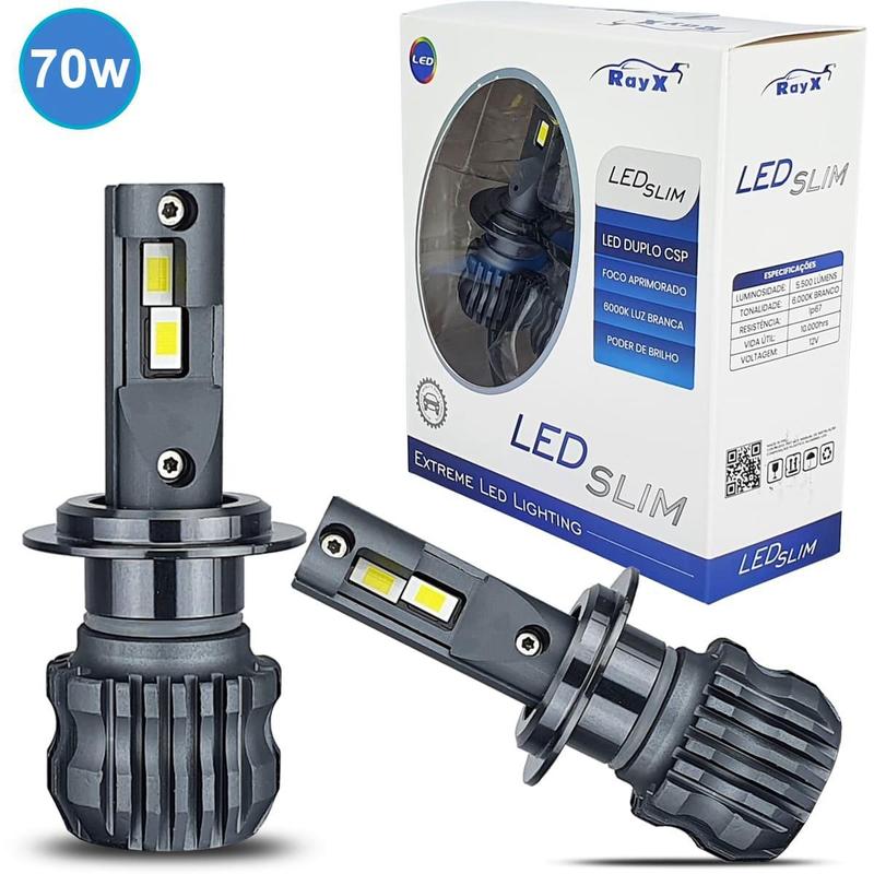 Ultra Led Slim RayX 11.000 Lumens 70W 6000k H4 - Lâmpada